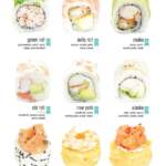 Menu Yoshi Sushi Casablanca December 2023 210422-984200